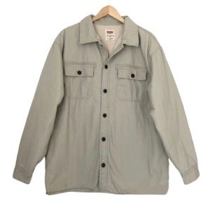 Levi's Men's Ripstop Sherpa Fleece Lined Cotton Shirt Jacket Size XXL